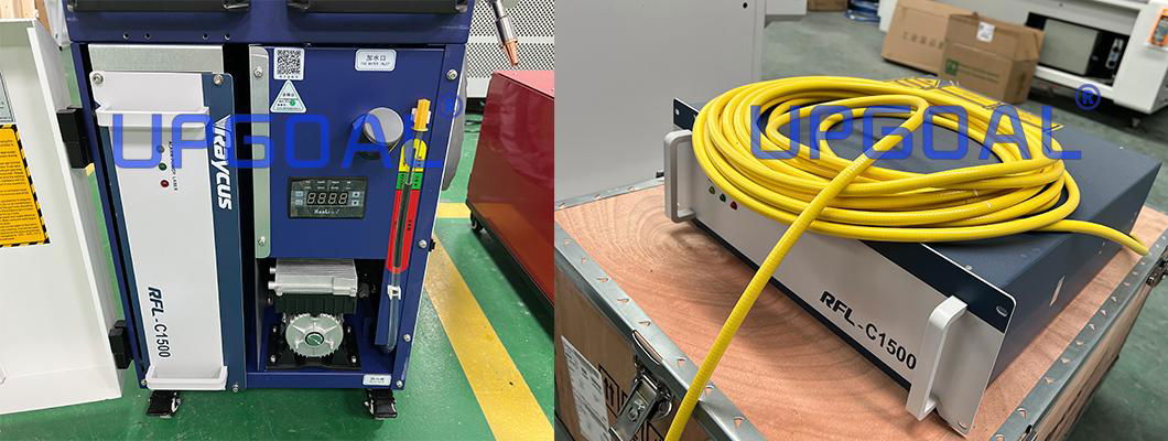 Fiber Laser source: Adopting famous Raycus RFLC-1500  1500W the photoelectric conversion rate is greatly improved, laser power is enhanced, has better welding effect, can according to the needs of customers with different configurations to meet customer needs.