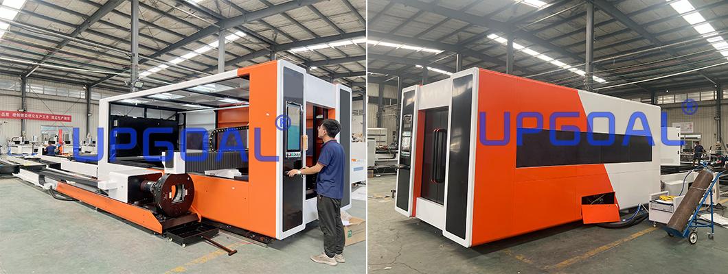 Full enclosed protection design to prevent laser damage to personnel, safety and environment protection, the observation window adopts and European CE standard laser protective glass, the smoke produced by cutting an be filtrated inside, its non-polluting and environmentally friendly.