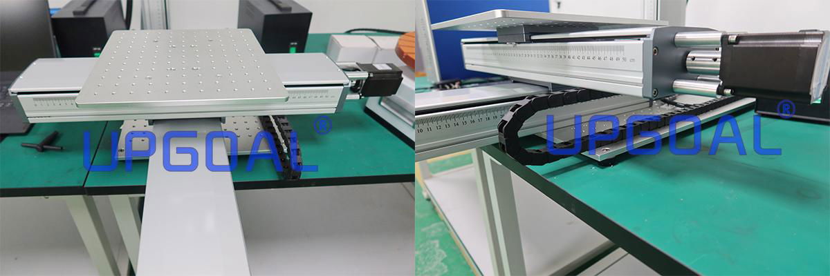 Large 400*400mm marking area, XY axis with strok module 500*500mm, adopt splicing mobile marking method to meet the demand for large working area.