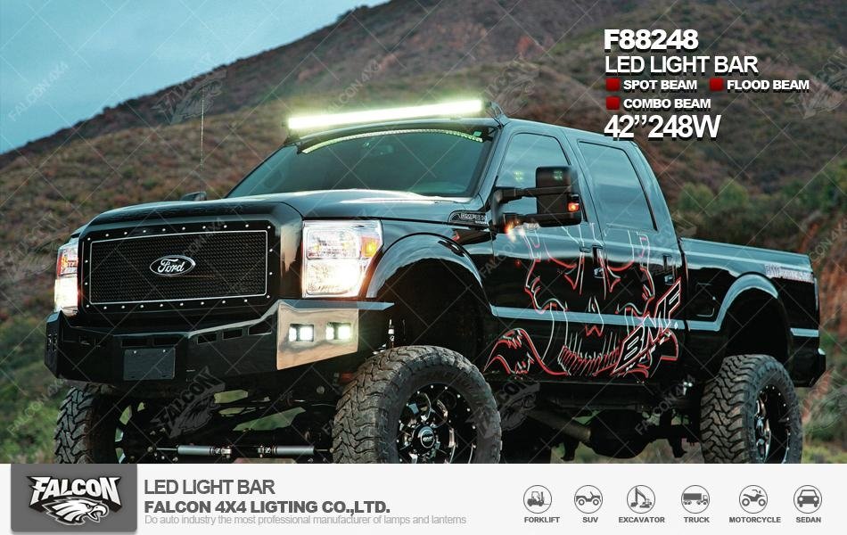 New Arrival 32"  260W Auto Offroad Truck CREE LED Light Bar 10W/LED Single Row 2