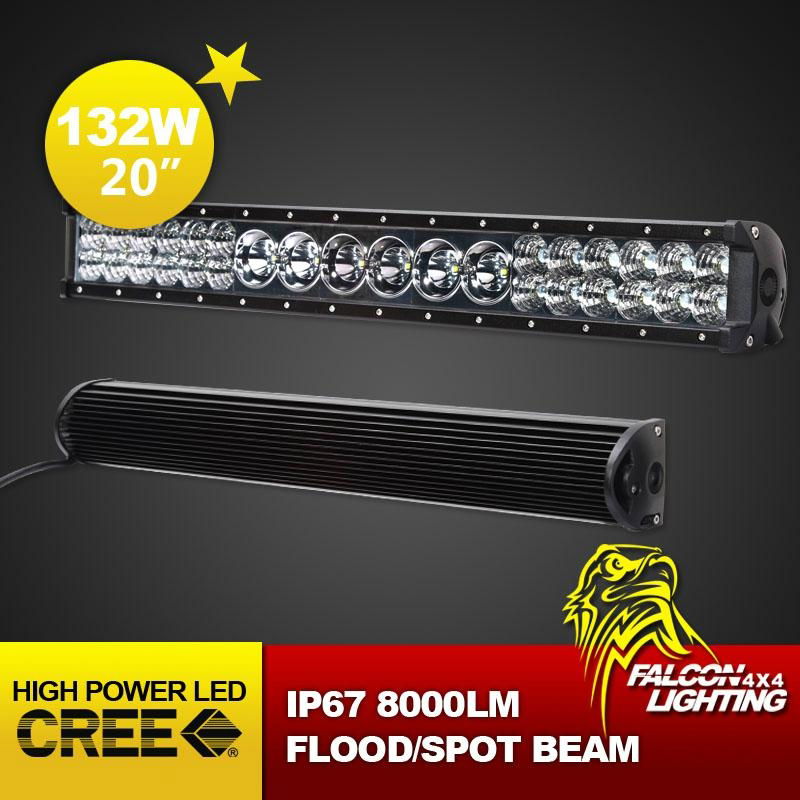 New 23" 132W Car  Tractor 4X4 Truck Offroad CREE LED Light Bar Combo Beam