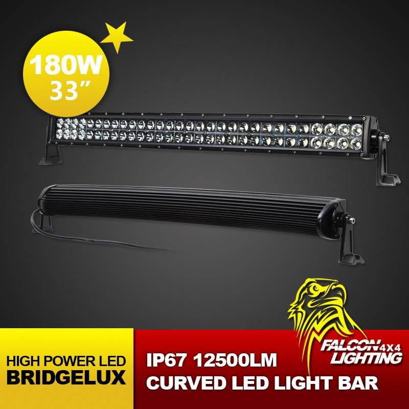 Hot Sale 33" 180W Epistar Curved LED Light Bar for Offroad Truck Tractor 4X4 4WD 2