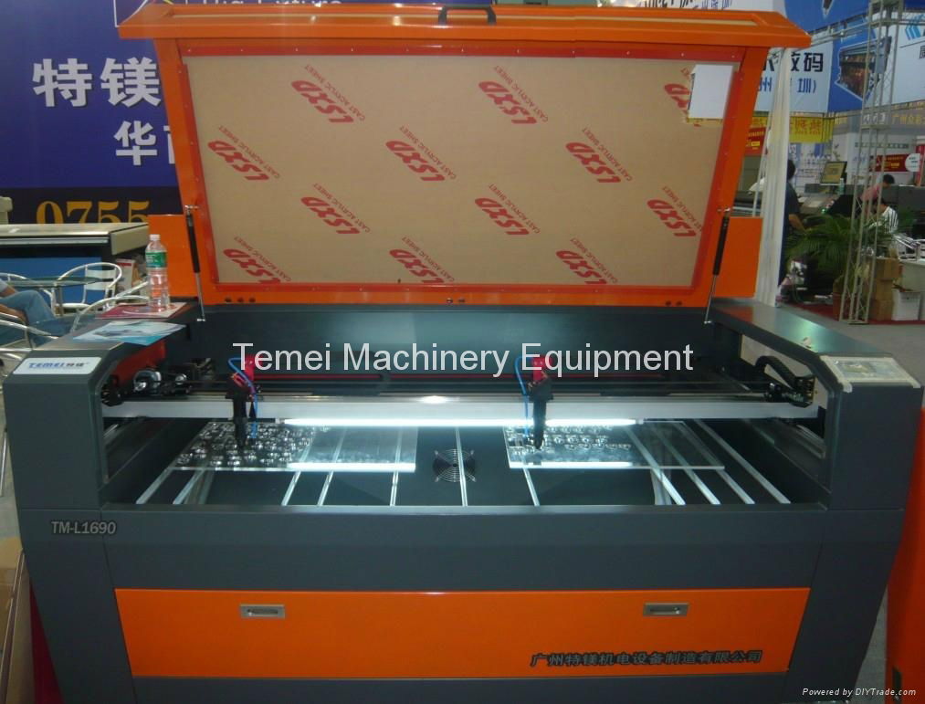Double heads laser cutting machine for acrylic fabric pvc leather 4