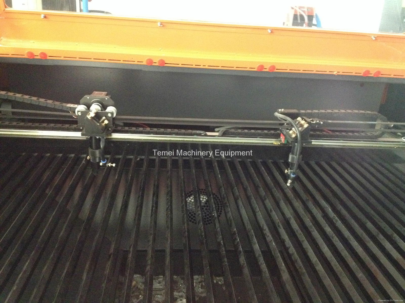 Double heads laser cutting machine for acrylic fabric pvc leather 3