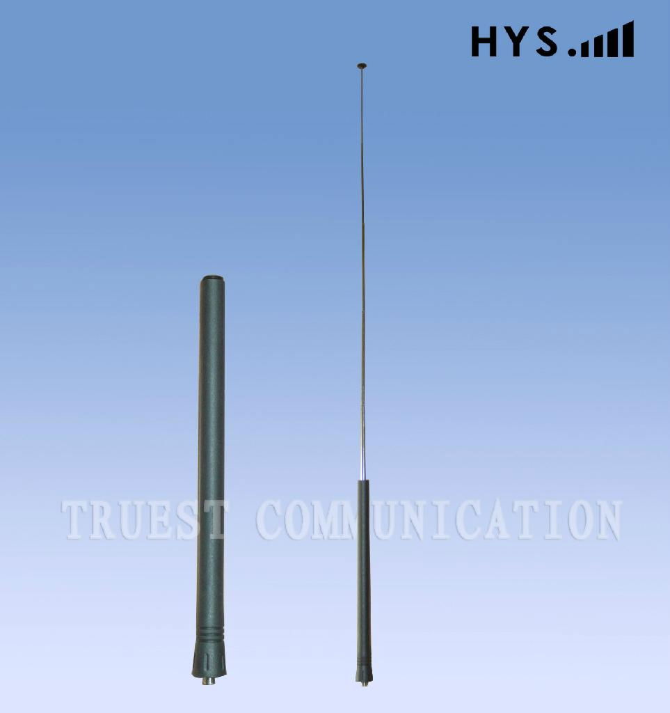 Dual band telescope rubber two way radio antenna TCQS-JG-2.5-155/435-669B 