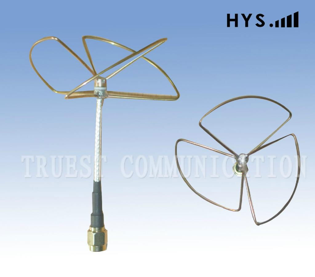 FPV / 2.4GHz Cloverleaf Whip Antenna / Skew Planar antenna TCQZ-WZ-2-2400V-3