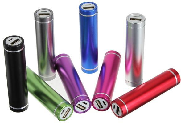 Portable power tube 2200mah 2600mah power bank for smart phones 2