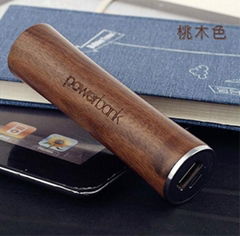 Portable wooden designed wood power bank 2200mah 2600mah 3000mah 