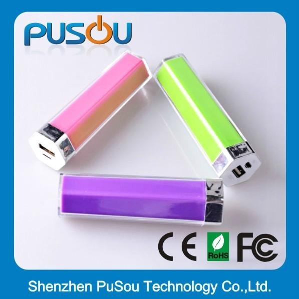 Mini slim portable power bank with torch 2200mah 2600mah for prommotion gifts 5