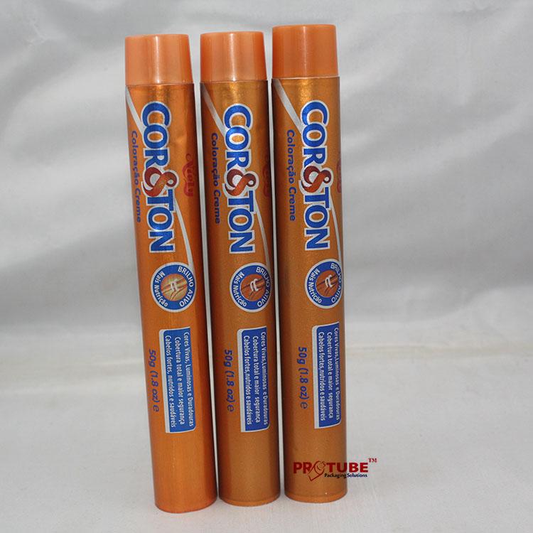 Empty Hair Color Cream Tube, 60g Aluminum Collapsible Tubes