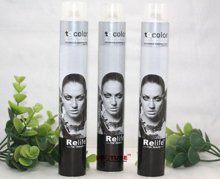 OEM Service collapsible aluminum hair color cream tube 3