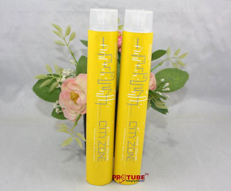 OEM Service collapsible aluminum hair color cream tube 4