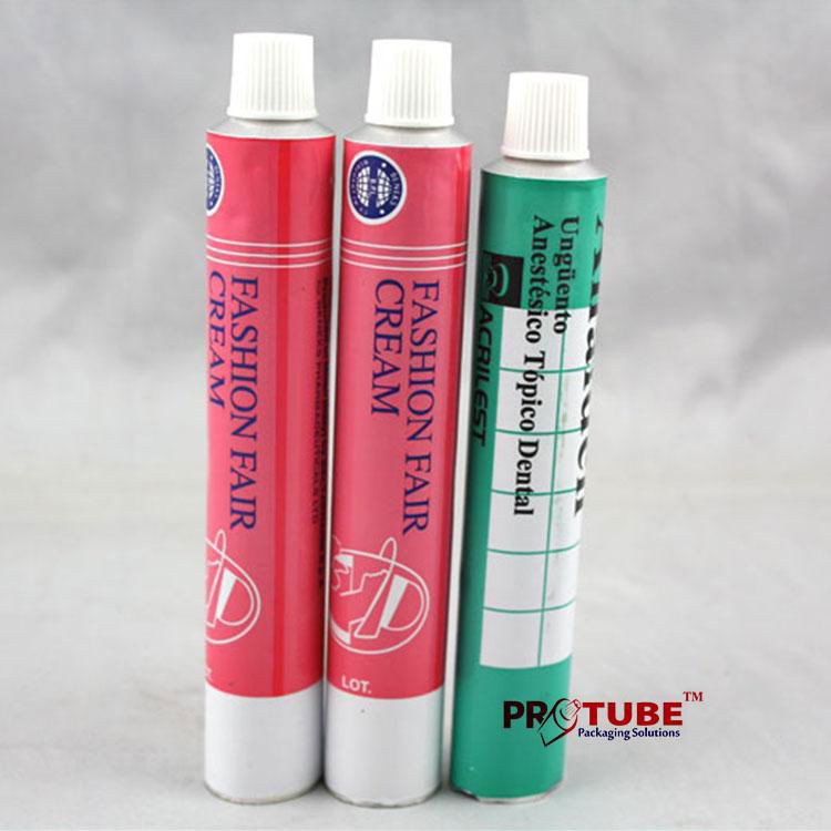 Octagonal cap hand cream cosmetic aluminum tube 4