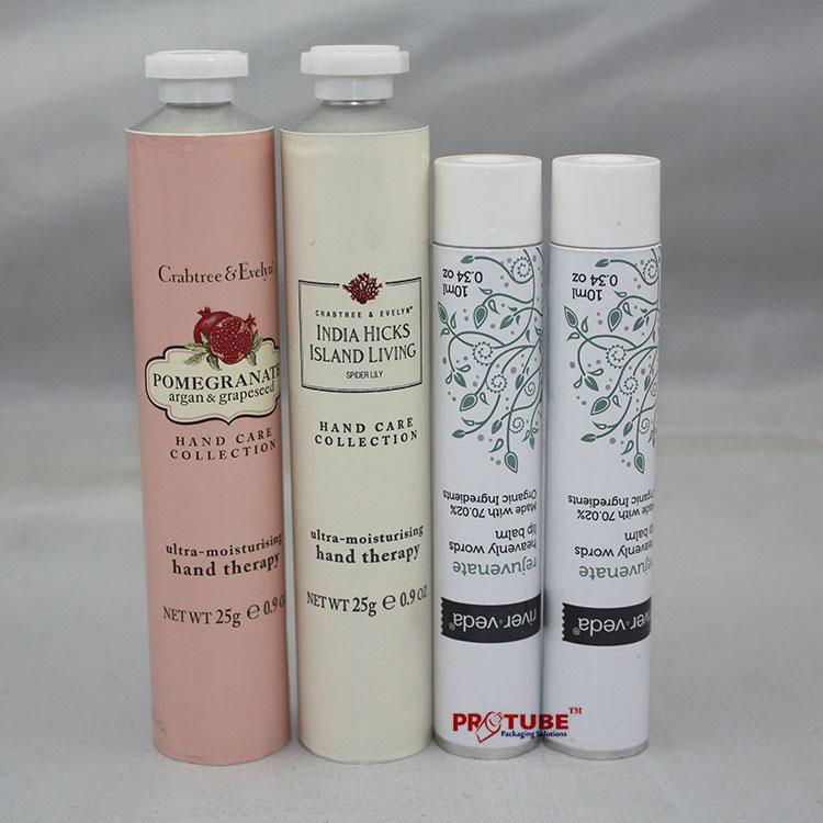 Collapsible Aluminum Tubes for Cosmetic hand/face/eye cream packaging