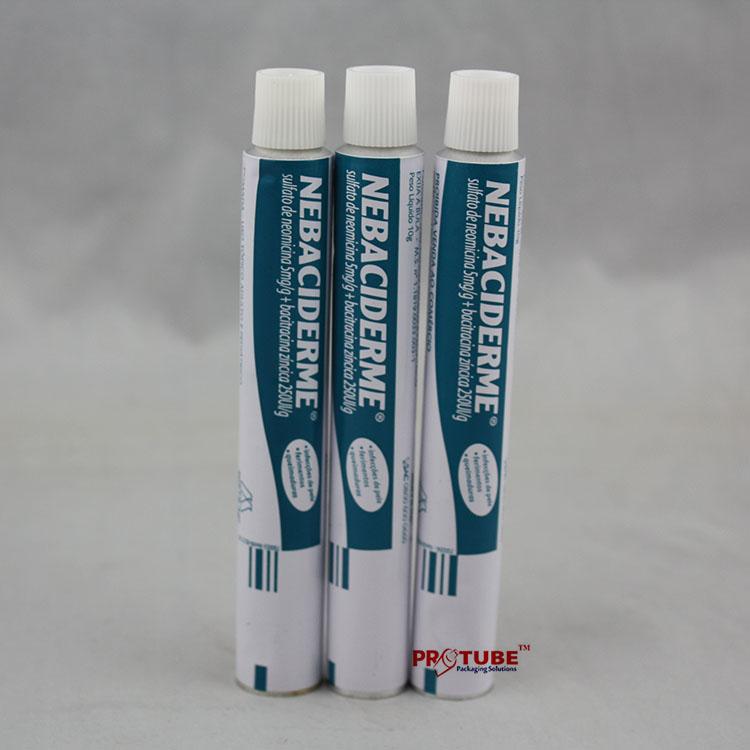 High quality OEM aluminum packaging pharmaceutical collapsible tube