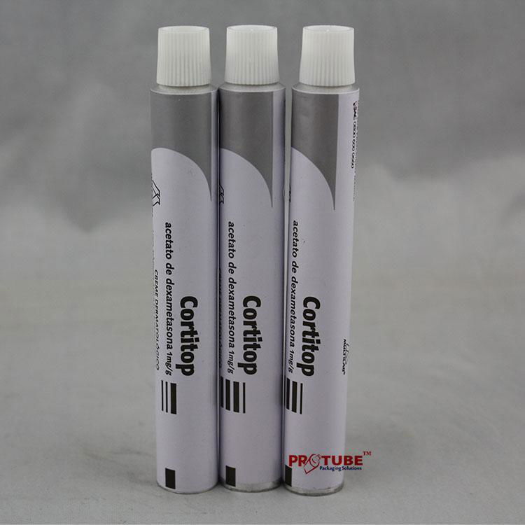 High quality OEM aluminum packaging pharmaceutical collapsible tube 4