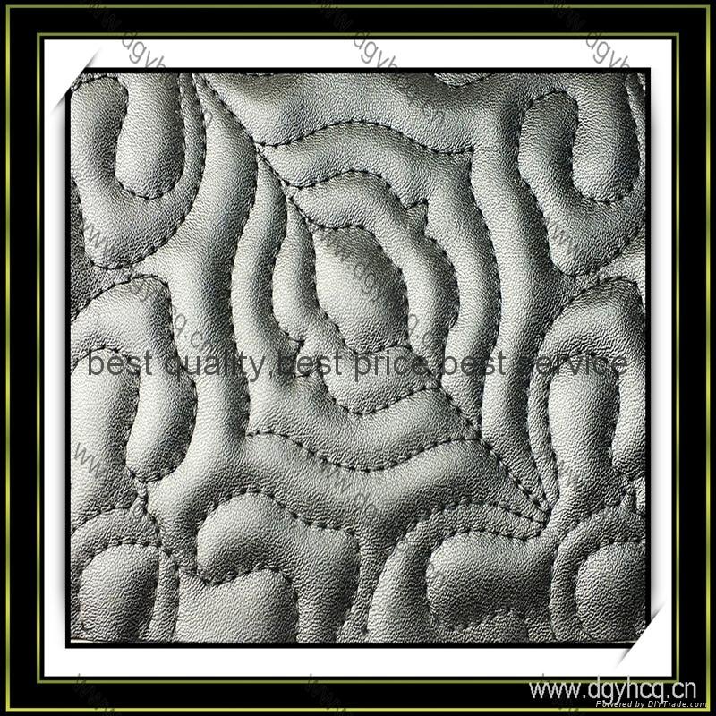 embossed pattern  automotive upholstery microfiber leather 4