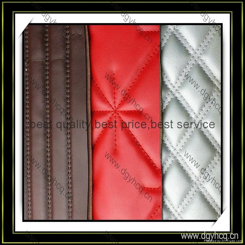 embossed pattern  automotive upholstery microfiber leather 5