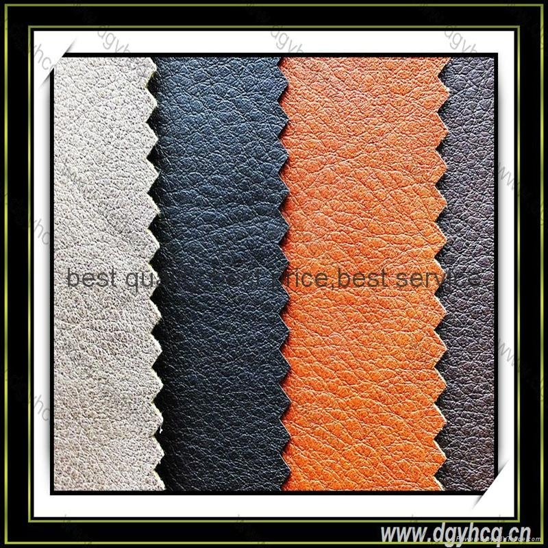1.0mm thick embossed pu microfiber faux leather travel bags leather hand bag lea 5
