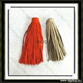 high quality full color suede  leather fringe tassel trim  2