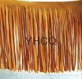 best quality 2"-36"long suede leather fringe tassel for scarf garment  5