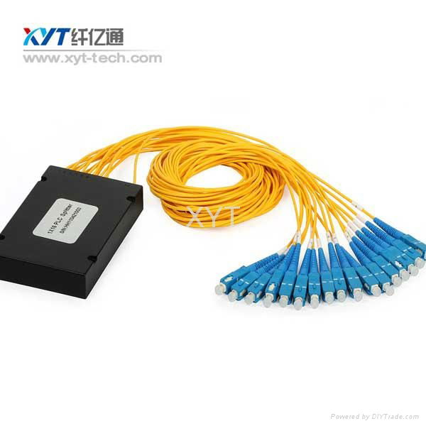 1x16 optical splitter ABS Module PLC with FC/SC/LC/ST connector for FTTH