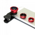 3 in 1 Wide-angle Micro Macro Fish Eye Lens Detachable For Smartphone Camera