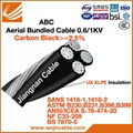 Aerial Bundle Conductor ABC Aerial Cable SABS Certificate SANS 1418