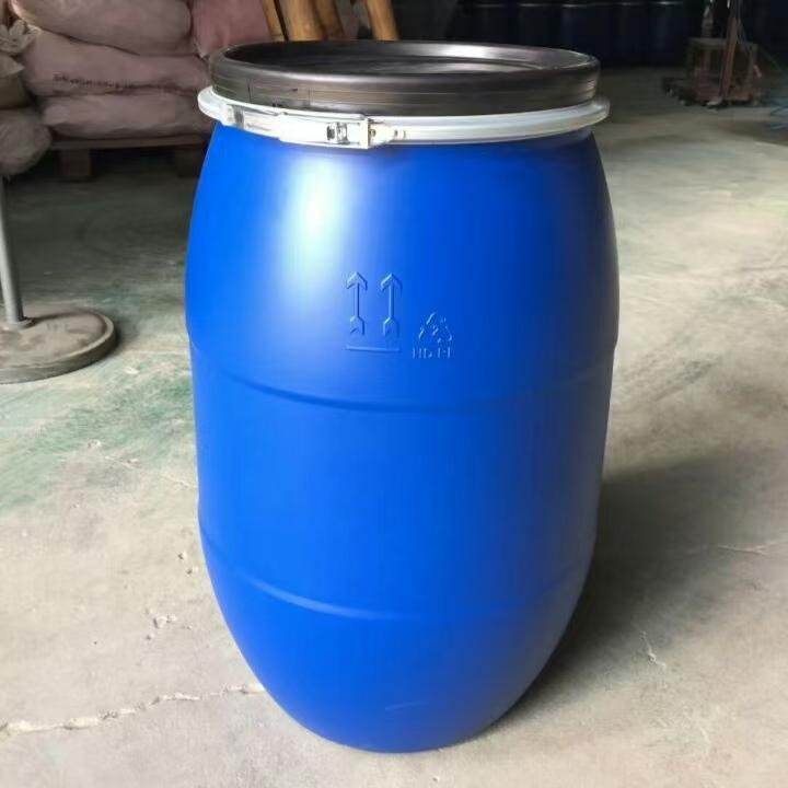 供应125L塑料桶125KG开口大桶125升塑料铁箍桶