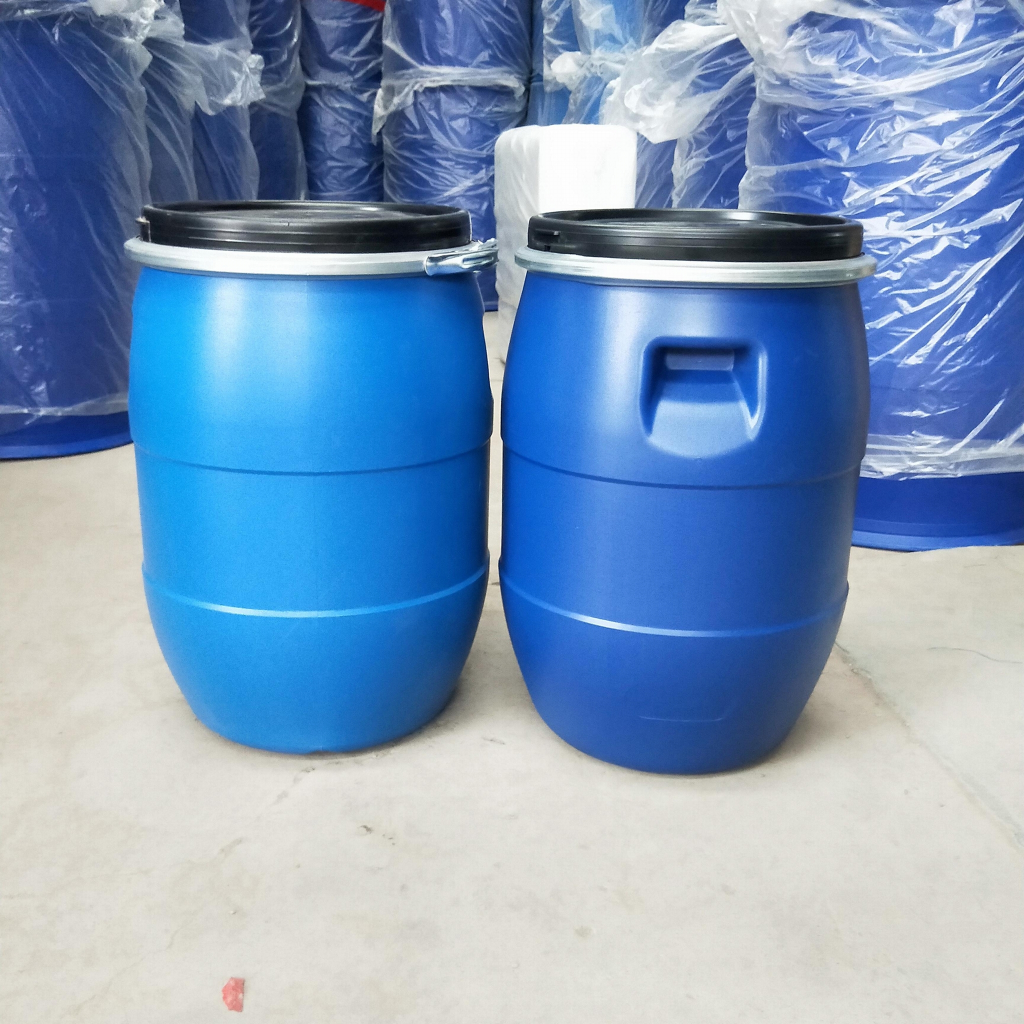 優質產品60L開口桶60L塑料桶60KG鐵箍開口大桶 5