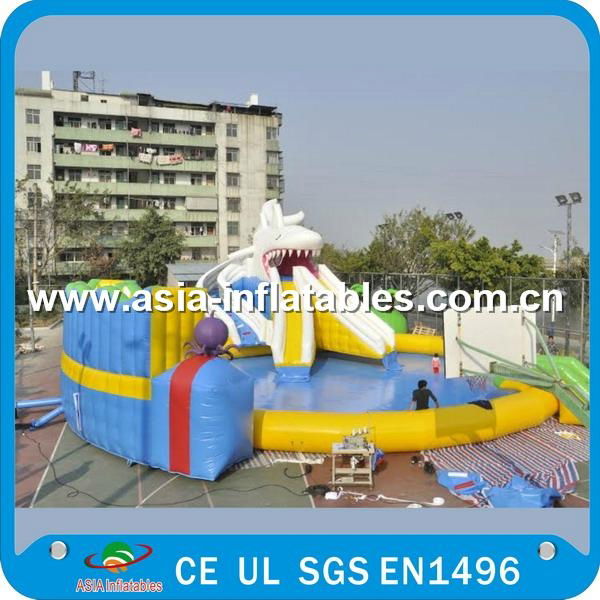  Hot Sales Amusing Inflatable Water Park Details: 3