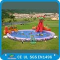  CE PVC Giant Floating Inflatable Water Parks With Water Sport Games 2