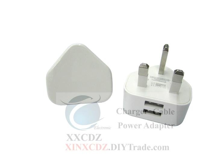 UK Double-USB Charger 5V 2A For Phone 2