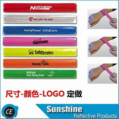 Reflective PVC slap band