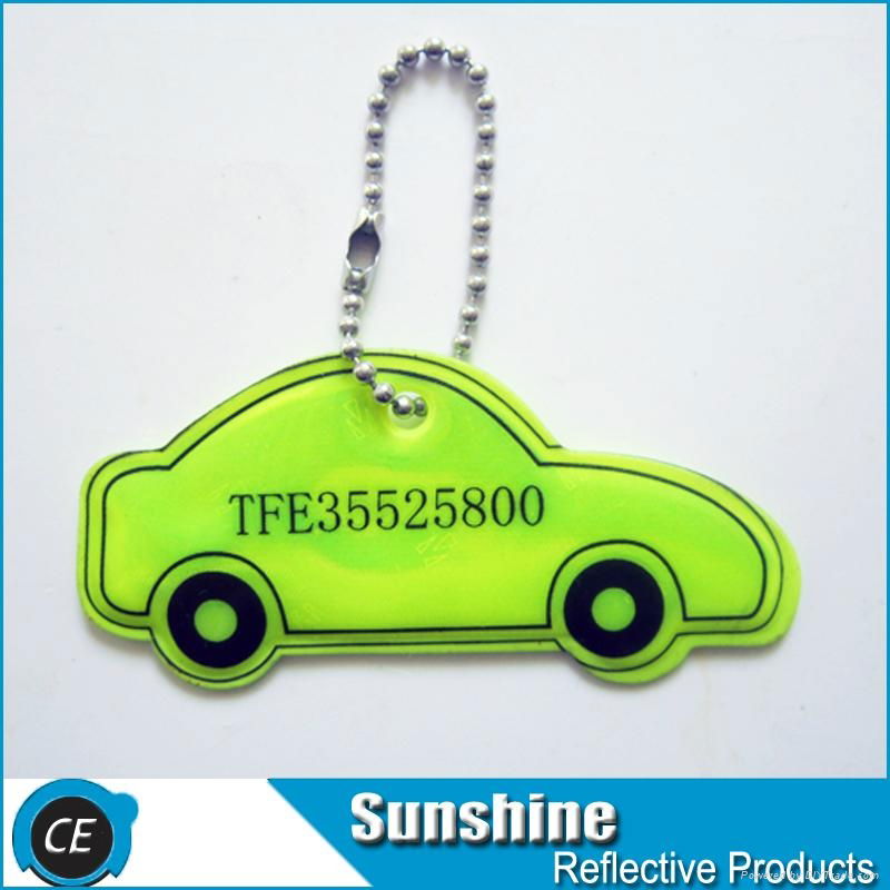 Reflective PVC keychain 3