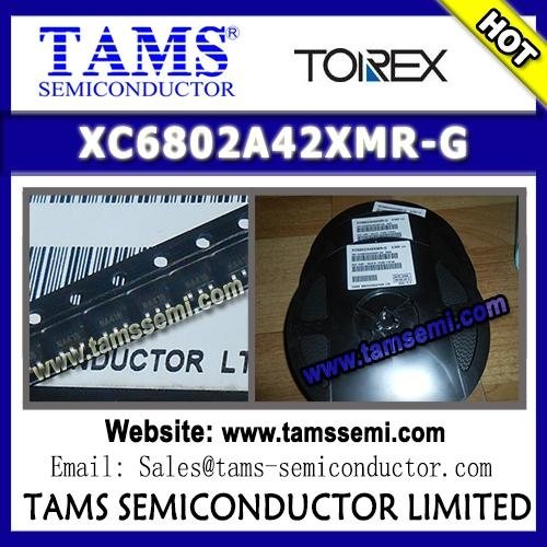 TOREX - XC6802A42XMR-G - 800mA Single Cell Li-ion Battery Linear Charger IC