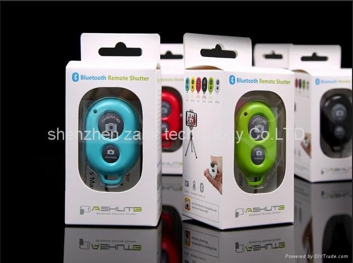 IOS/Android Camera Bluetooth Remote Control Shutter Monopod Selfie timer for iph 5