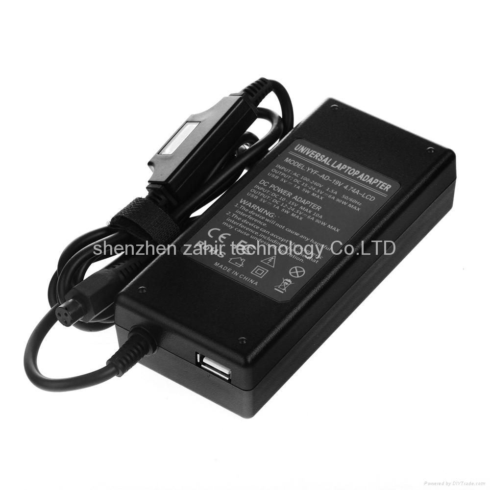 100W Universal Laptop AC DC Power Adapter USB Power ChargerPower Supply EU Plug  2