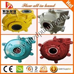 Rubber lined small slurry pumps