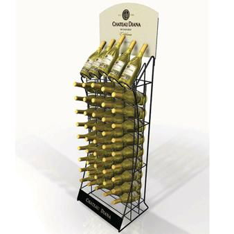 Metal wine display stand 5