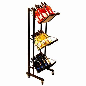 Metal wine display stand 3