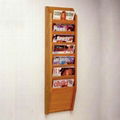 Brochure wooden display stand 1