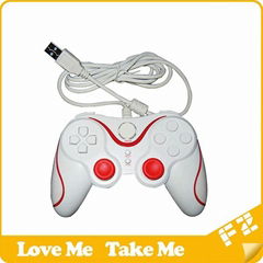 Wholesale USB  Wired Game Controller for PS3 for PCv