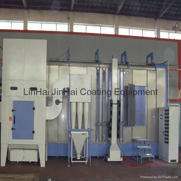  Automatic Powder Coating Line Powder Spray Booth Curing Oven  2