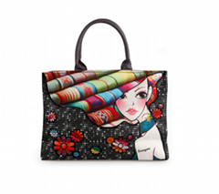 South Korea Romantic bag handbag printing bag