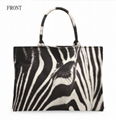 Zebra Printed bag  handbag tote bag 1