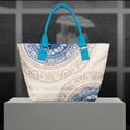 Blue and white porcelain artwork bag