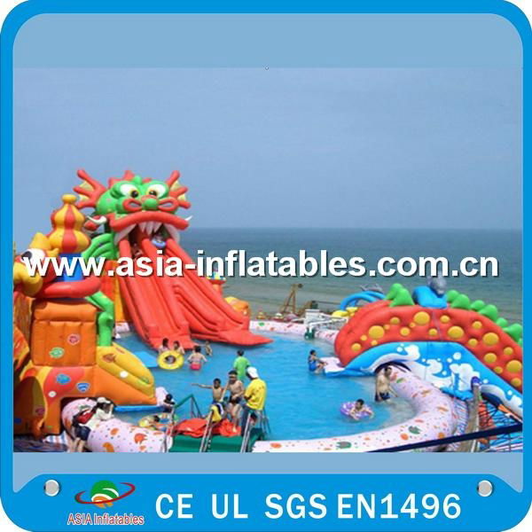 2015 Popular commercial inflatable water park on sale