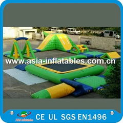 Residential Lake River Floating Inflatable Water Park Double Stitch With Durable