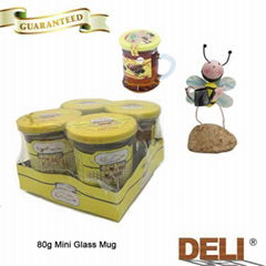 Honey in 80g Mini Glass Mug